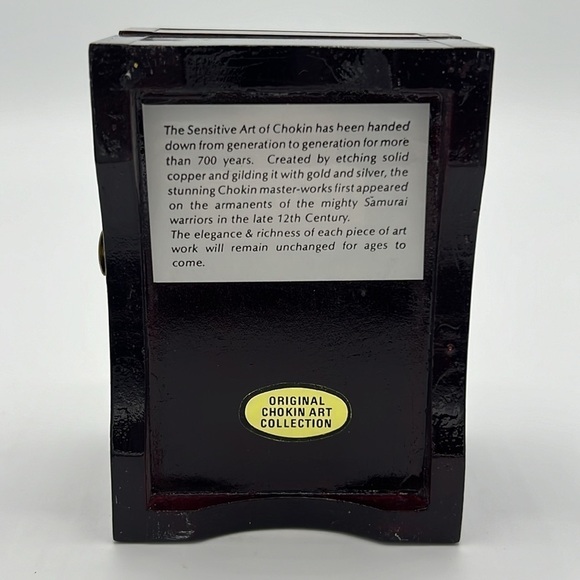 ORIGINAL CHOKIN ART COLLECTION SMALL JEWELRY BOX WITH RED INTERIOR - Picture 8 of 11